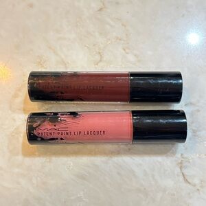 MAC Cosmetics Patent Paint Lip Lacquer Duo - Rose and Cocoa